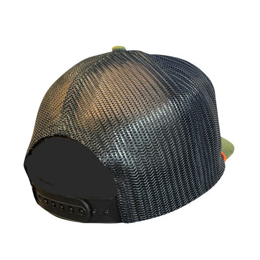 PSE 5 Panel Black and Olive Mesh Cap