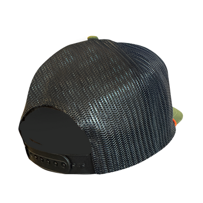 PSE 5 Panel Black and Olive Mesh Cap